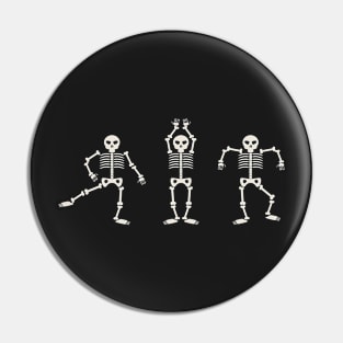 Dancing Skeletons Pin