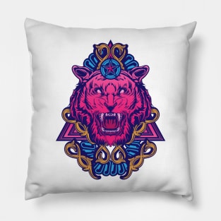 Neon Tiger Pillow