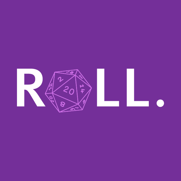 Roll. RPG Shirt white and pink by Pixel-Meanagerie