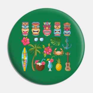 Tribal Hawaii Elements Pin