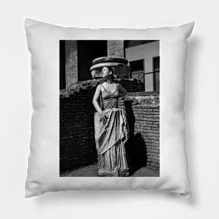 Portrait, Colosseum, Rome Pillow