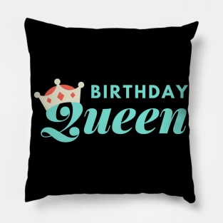 Crown Birthday Queen Happy Birthday Party Funny Pillow