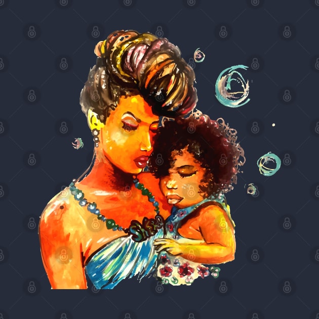 Natural Hair Flawless Curls Like Mother Like Daughter Blackbeauties TShirt/Tees by EllenDaisyShop