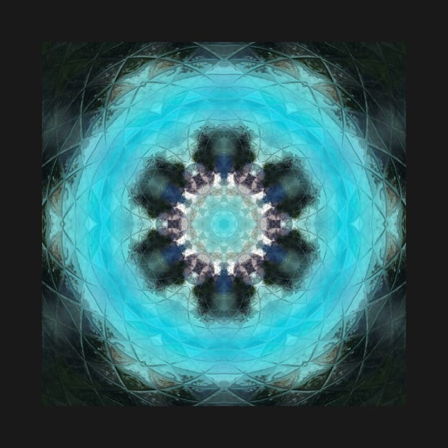 Deep Blue Water Mandala by OneLook