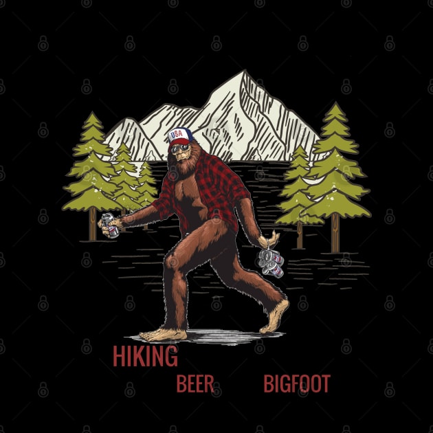 Weekend forecast Hiking with a chance drinks beer with Bigfoot by JameMalbie