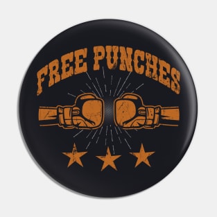 Free Punches Boxing Gloves Boxer Pin