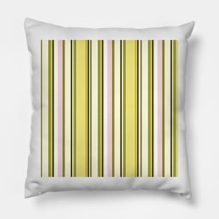 Vertical stripes in yellow color harmony Pillow