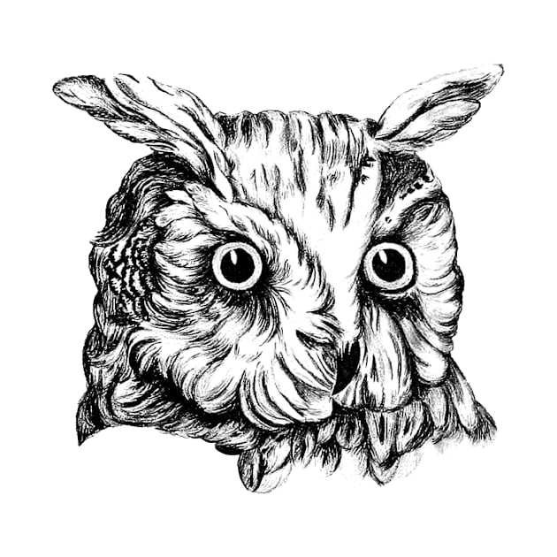 Sleepy Hollow Owl Head by RedThorThreads