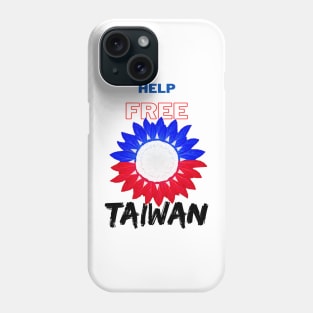 Help Free Taiwan - Red & Blue sunflower of hope Phone Case