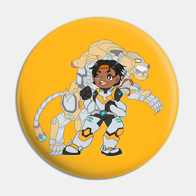 Voltron Yellow Lion Hunk Pin by kelsmister