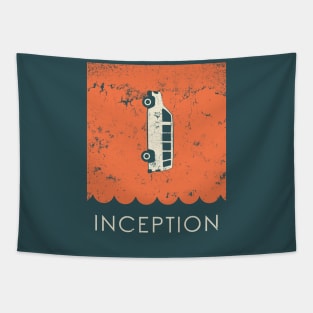 Inception (orange textured) Tapestry