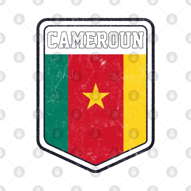 Cameroun // Vintage Look Flag Design by DankFutura