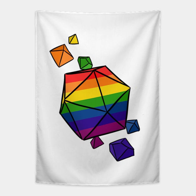 Pride Flag Dice Tapestry by Blizardstar