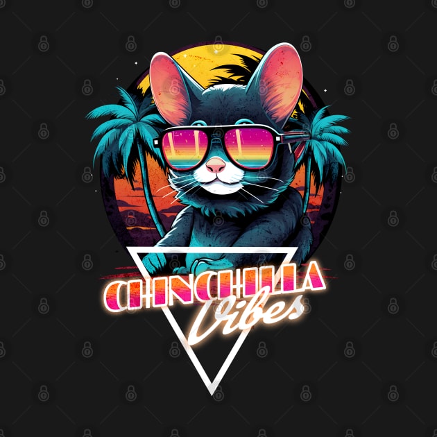 Retro Wave Chinchilla Vibes by Miami Neon Designs