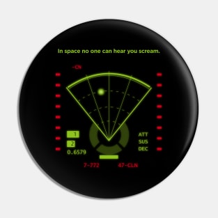 Alien Motion Tracker In Space Pin