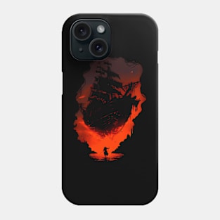 Ship and warrior Phone Case