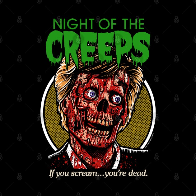 Night Of The Creeps, horror, 80s, cult classic by PeligroGraphics