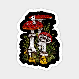 Mushroom spirits Magnet