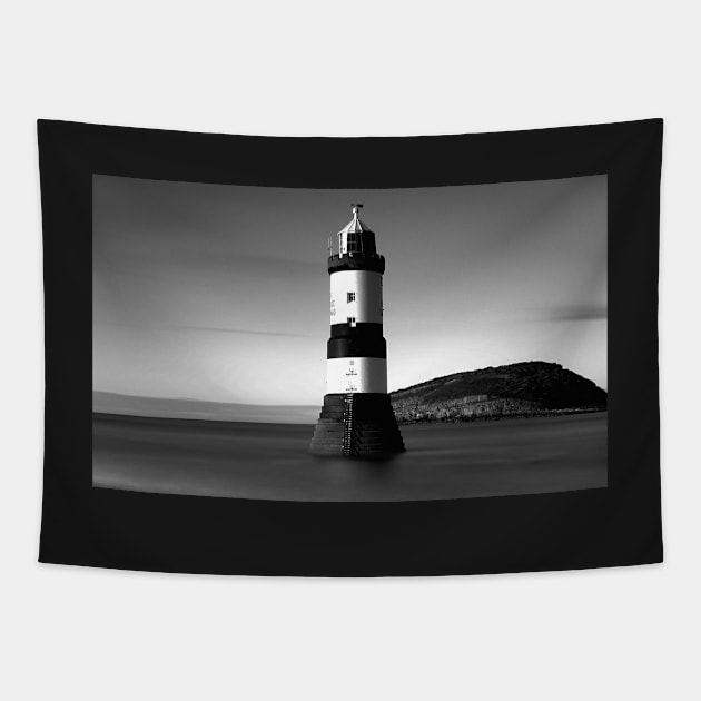 PENMON DU AC GWYN MONO Tapestry by dumbodancer