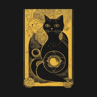 Black Cat Tarot T-Shirt