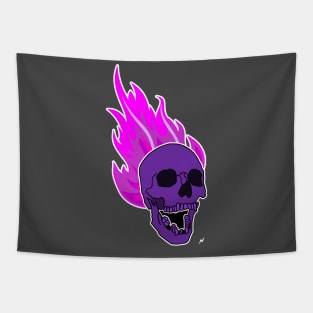 FIRE SKULL Tapestry