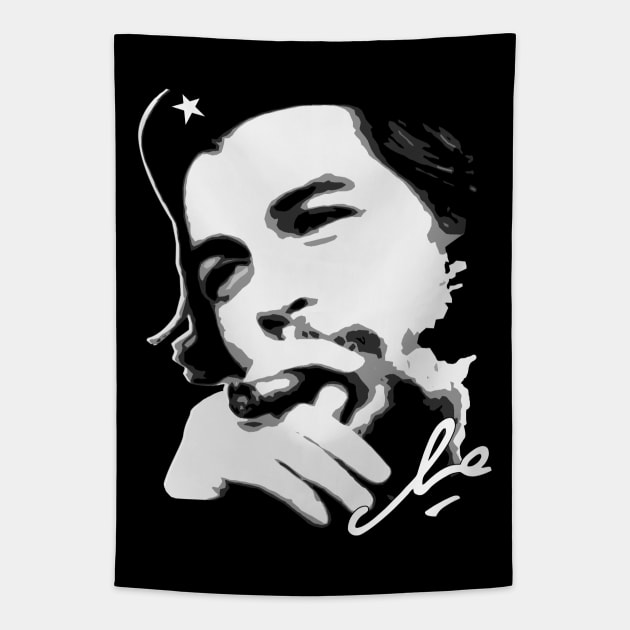 Che Guevara Rebel Cuban Guerrilla Revolution T-Shirt Tapestry by HiDearPrint