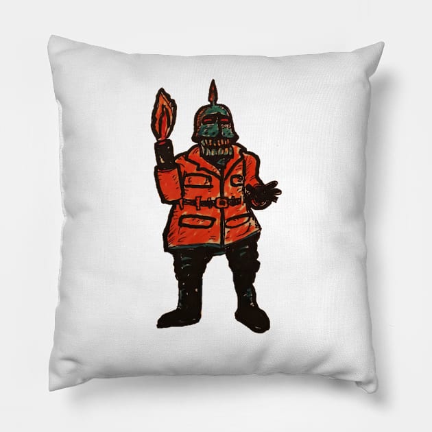 Torch, puppet master, Charles band Pillow by MattisMatt83