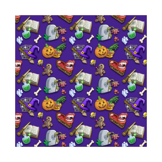 Sims 4 Halloween Pattern by BurritoKitty