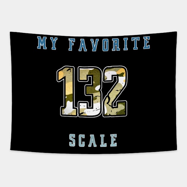 Scale model 132 camo Tapestry by GraphGeek