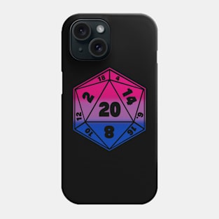 D20 Pride Flag Dice Phone Case