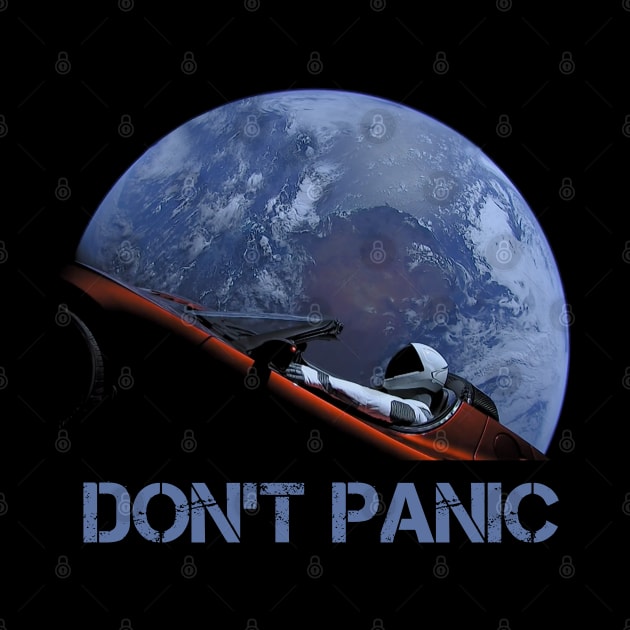 Starman Earth Don't Panic by Nerd_art