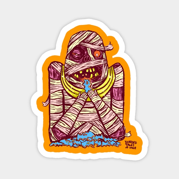 Monster Cookie Mummy Magnet by Bearded Tales Of Woe