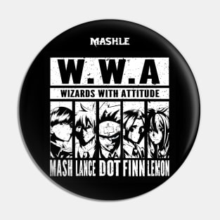 MASHLE: MAGIC AND MUSCLES (W.W.A. WIZARDS WITH ATTITUDE) GRUNGE STYLE Pin