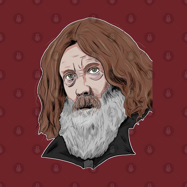 Alan Moore by Black Snow Comics