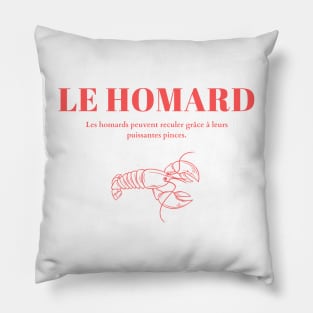 Le Homard Graphic Pillow