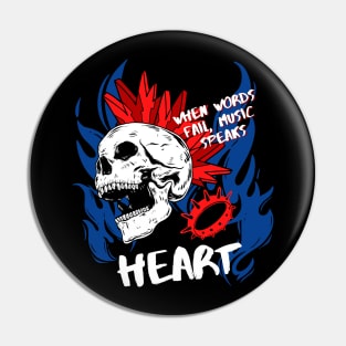 heart ll music speaks Pin