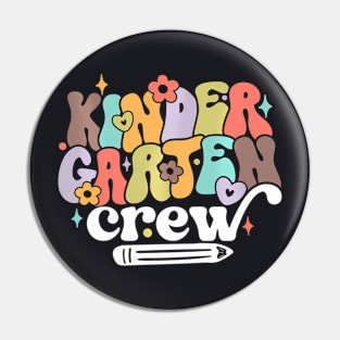 Back To School Kindergarten Crew Pin