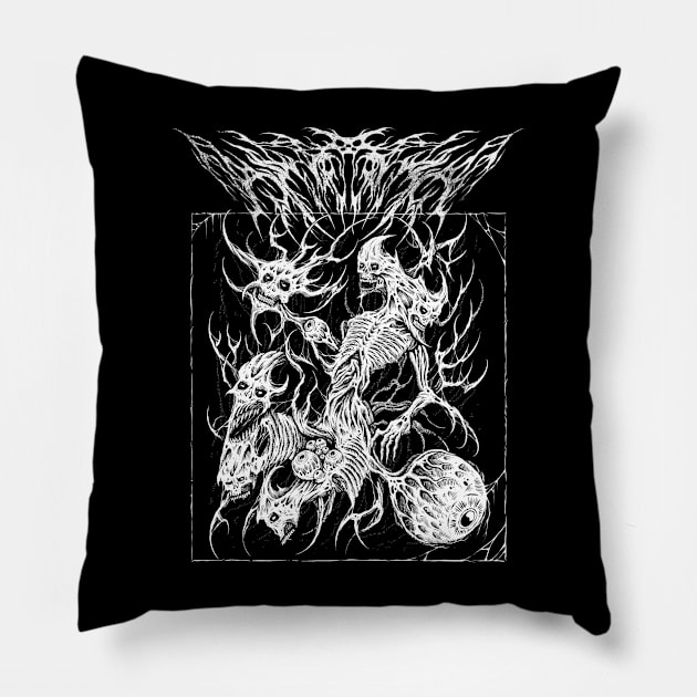 Deathmetal Pillow by Stooner