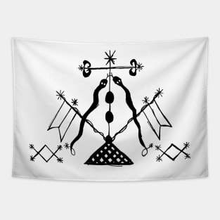 Damballah Wedo Voodoo Veve Tapestry