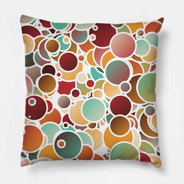 Assorted bubbles Pillow by Gaspar Avila