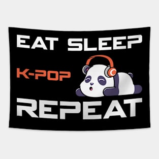 Eat Sleep KPOP Repeat Tapestry