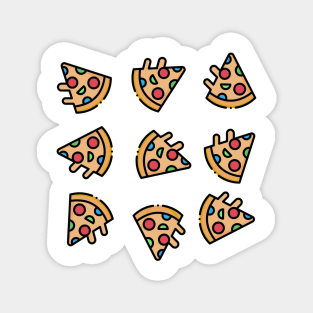 PIZZA DELICIOUS PATTERN Magnet