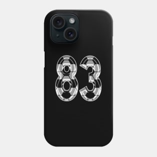 Soccer Number 83 Soccer Jersey #83 Soccer Mom Player Fan Phone Case