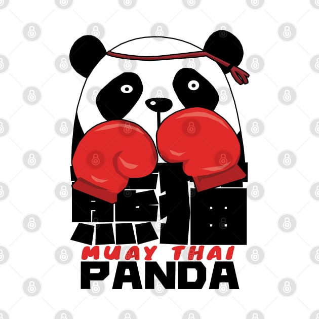 Muay Thai Panda by KewaleeTee