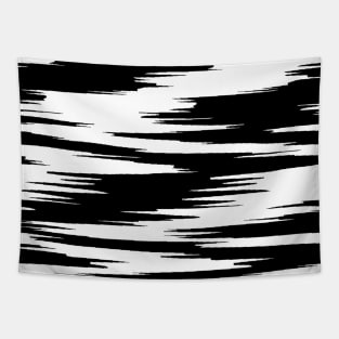 black and white abstract art artwork Tapestry