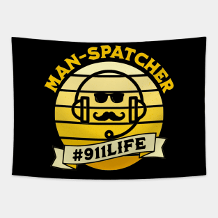 ManSpatcher 911 Dispatcher Shirt for Men Tapestry