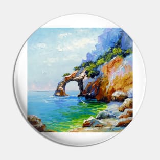 Arch by the sea Pin