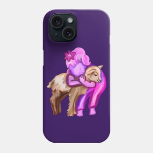 Little Girl and Goat Friend Phone Case