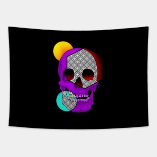 Geometric skull Tapestry