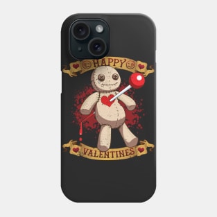 Happy Valentines Voodoo Doll Phone Case